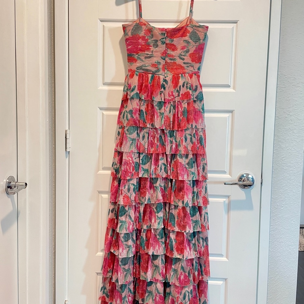 Gianni Bini Floral Sundress Sleeveless Cocktail - Picture 3 of 8